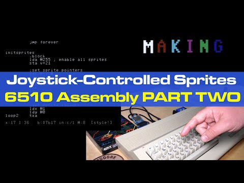 Commodore 64 Programming Joystick-Controlled Sprites in Assembly PART TWO