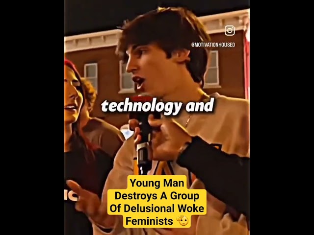 Young Man Destroys A Group Of Delusional Woke Feminists 🫡