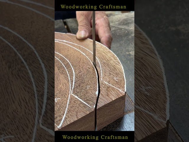 Tips & Skills Making Unique Curved Table Top #woodworking #woodworkingcraftsman #tips