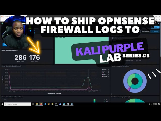 #3 How To Ship OPNSense Firewall Logs To Elastic Siem in Kali Purple Lab (SOC In A Box Lab)