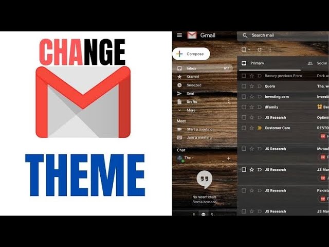 How to change Theme on Gmail