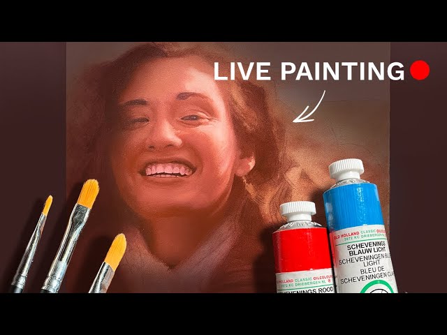 🎨 Art Therapy! Live Oil Painting of a Portrait