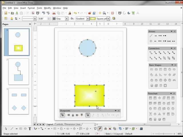LibreOffice Draw (22) Glue Points