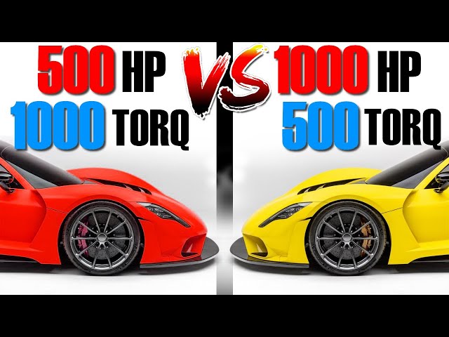 Who's faster? Explained and Simulated - Horsepower vs Torque
