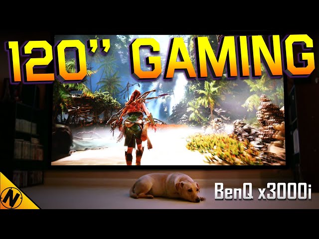 4K Gaming at 120 Inches!! - BenQ x3000i UHD LED Gaming Projector | Review