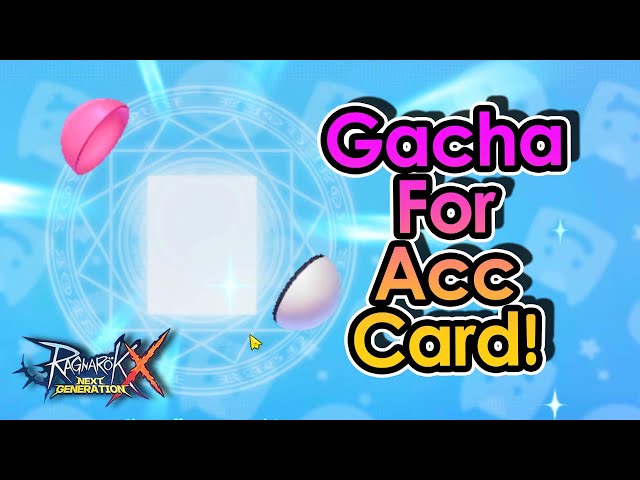 [ROX] Completing Equipment Card! Card Gacha For Acc Card | King Spade