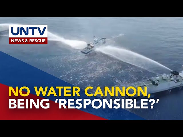Some senators support PBBM’s decision not to use water cannons vs. China