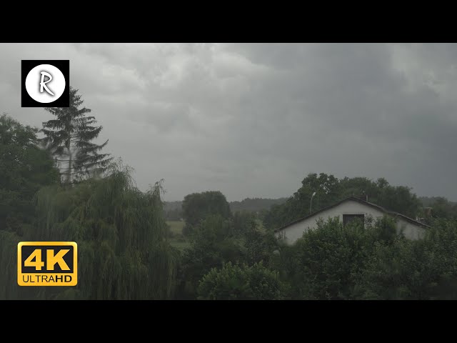 ⛈ Rain on Window & Attic Roof w/ Thunder - Relaxing Nature Sounds