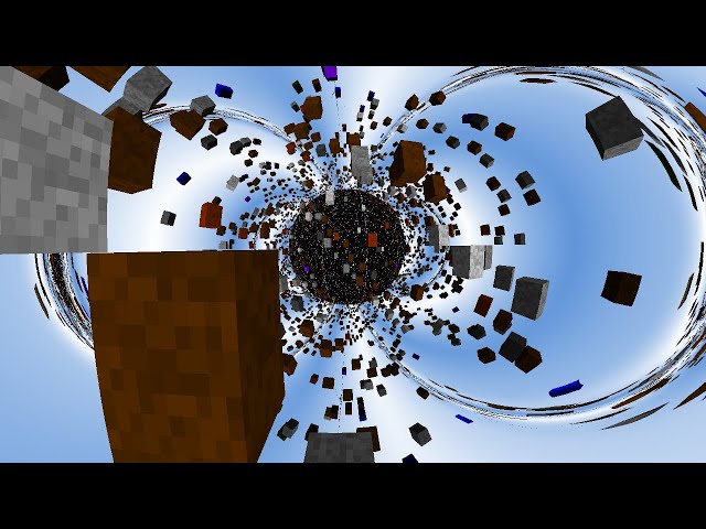 Minecraft but the World is a Donut-shaped Wormhole