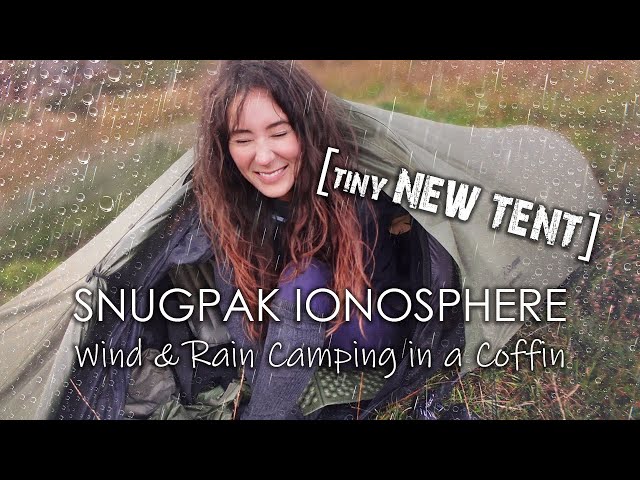 A Night in the Wild in a Tiny Tent • Wind & Rain Camping with the Snugpak Ionosphere