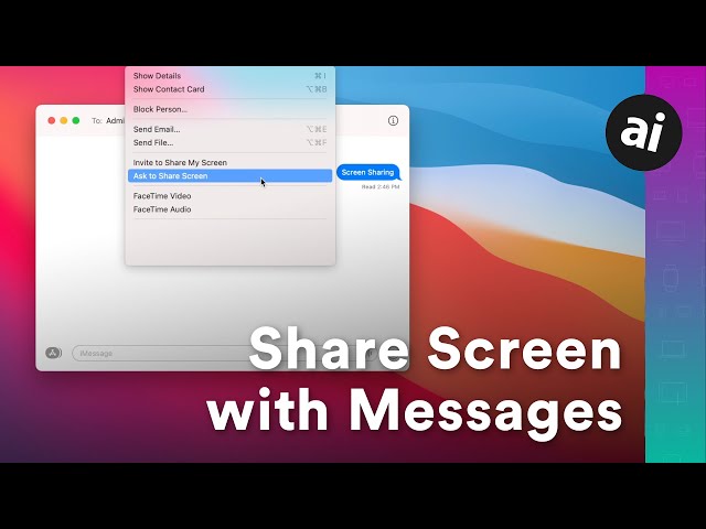 How to use macOS Messages to Share Your Screen Remotely