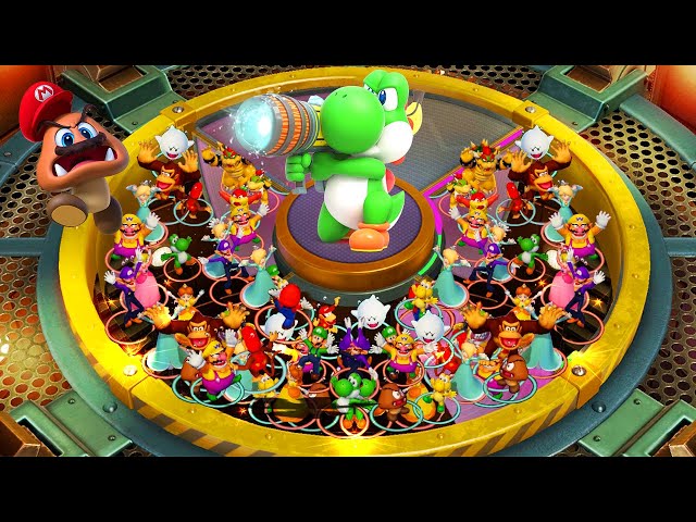 Super Mario Party - Team Boss Lucky - Yoshi and Koopa Troopa vs Goomba and Bowser Jr
