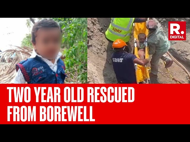 2 Year Old Satvik Rescued From 16 Feet Deep Borewell In Karnataka After 18 Hours
