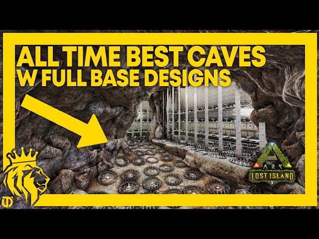 TOP 3 All Time BEST CAVES W/ FULL Base Designs on Lost Island | ARK: Survival Evolved