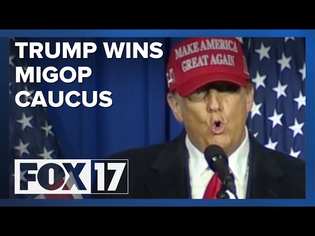 Former President Donald Trump sweeps first-ever MIGOP presidential primary caucus