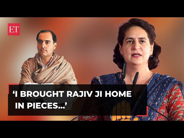 ‘I brought Rajiv Ji home in pieces’: Priyanka Gandhi Vadra at election rally in Gujarat