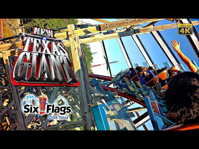 2024 New Texas Giant Roller Coaster On Ride 4K POV Six Flags Over Texas