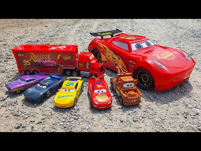 Looking For Disney Pixar Cars On The Rocky Road: Lightning McQueen,Cruz Ramirez,Jackson Storm,Ramone