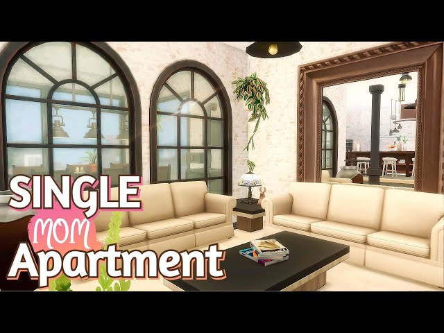 Single Mom Artist Platform Apartment ~ Sims 4 City Living Speed Build - 121 Hakim House (No CC)