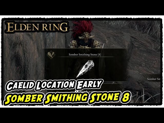Where to Find Somber Smithing Stone 8 in Elden Ring Somber Smithing Stone 8 Location in Caelid