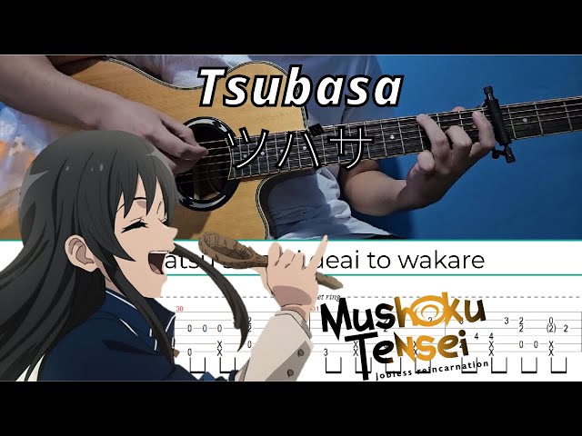 Tsubasa - Wakayama Shion (Mushoku Tensei Ⅱ EP 15 ED) | Fingerstyle Guitar | TAB + Lyrics + Chords