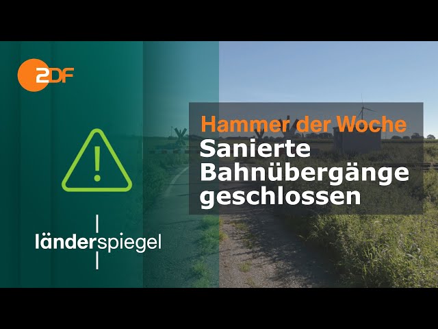 Sanierte Bahnübergänge geschlossen | Hammer der Woche vom 09.09.23 | ZDF