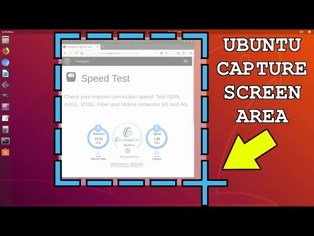 How to capture a screen area on Ubuntu and derivatives