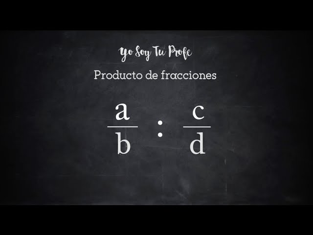 Cociente de fracciones (Videotutorial)