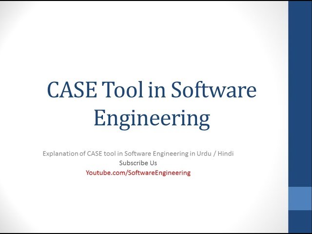 case tools in software engineering in hindi / urdu