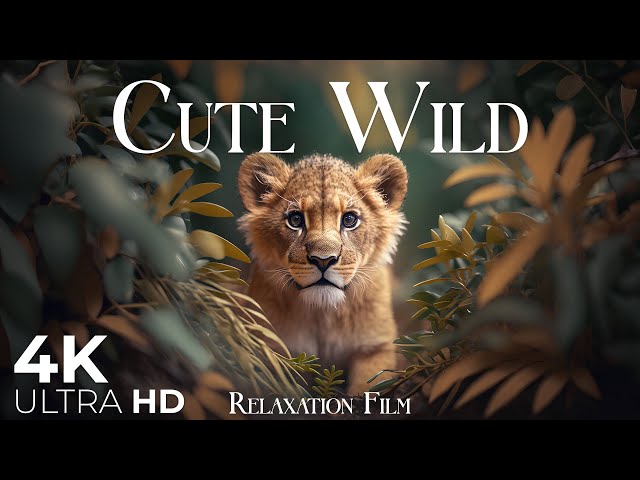 Cute Wild 4K • Animals Relaxation Film with Gentle Relaxing Music • Video UltraHD
