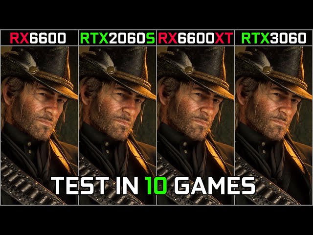 RX 6600 vs RTX 2060 Super vs RX 6600 XT vs RTX 3060 | Test in 10 Games at 1080p Resolution | 2023