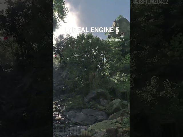this unreal engine 5 forest looks real as balls #shorts #unrealengine5