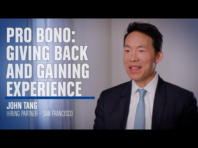 Pro Bono: Giving Back and Gaining Experience