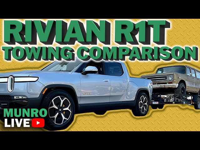 Rivian R1T vs 3 ICE Trucks | Handling & Towing Comparison