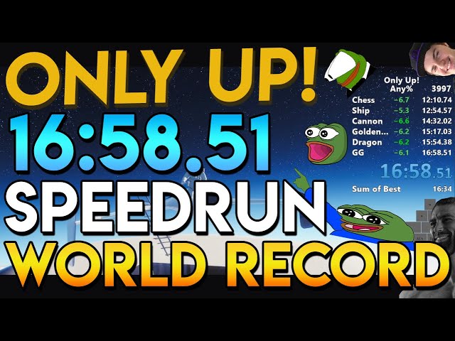 Only UP Speedrun in 16:58 (Former Record) 🇺🇲