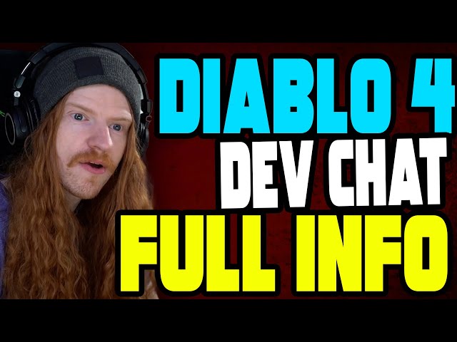 Diablo 4 Season 4 Developer Update Info Recap