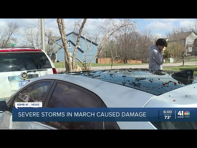 Shawnee residents still cleaning up from March hail storm