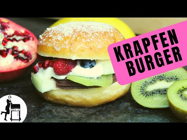 Krapfen Burger - tolle Süßspeise für Groß & Klein