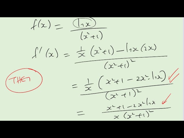 diferentiation rules math 1A