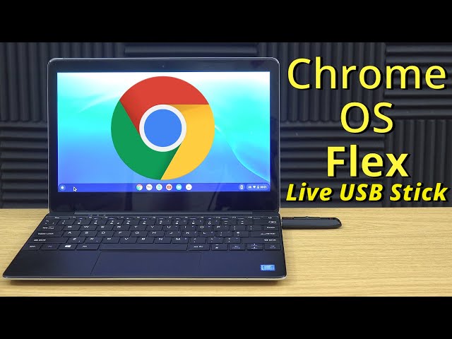 Chrome OS Flex Live USB Stick Dual Boot Using An Old Slow Low Powered Windows Laptop (4K RE-UPLOAD)