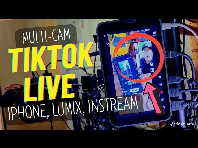 How I Setup TikTok Live with Two Cameras: iPhone and Lumix on Yololiv Instream