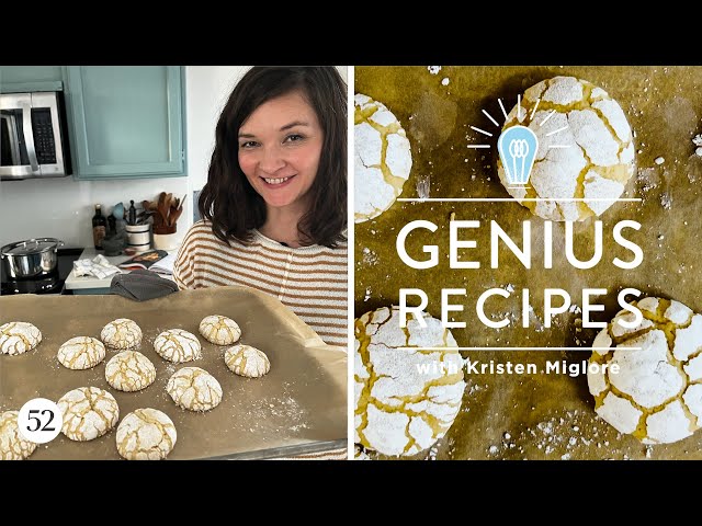The Secret to The Best Holiday Crinkle Cookies | Genius Recipes