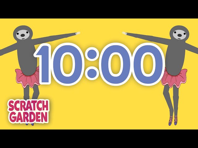 The Ten-Minute Break Song | 10 Minute Timer | Scratch Garden