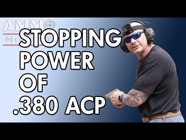 Stopping Power of .380 ACP