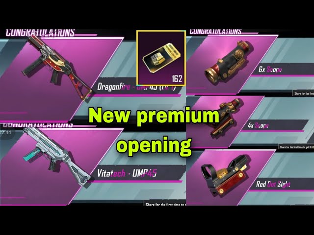 new premium crate opening pubg mobile | new maxing UMP for premium | premium crate opening pubg