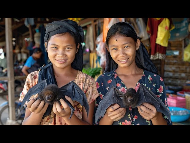 Cambodian Bat Market Reveals the Secret to Healthy Living 🇰🇭