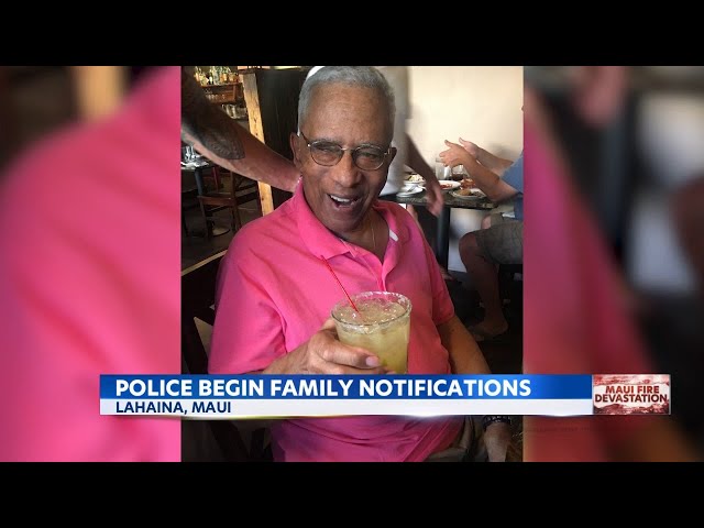 Maui Police begin family notifications of those killed in Lahaina fire