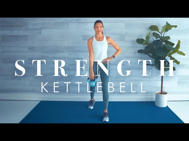Kettlebell Workout for Beginners & Seniors or One Dumbbell Strength HIIT