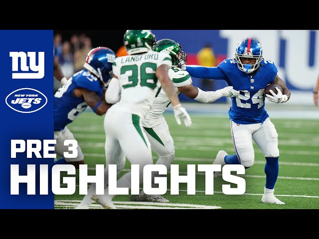 New York Giants vs. New York Jets Highlights | 2023 Preseason Week 3