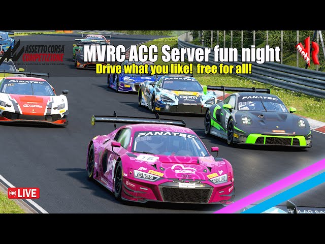 🔴Assetto Corsa Competizione  'MVRC Server! Drive what ya like night!